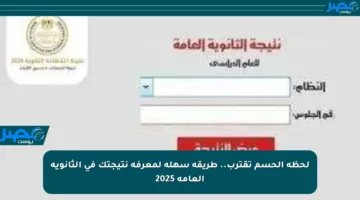 لحظة الحسم تقترب.. طريقة سهلة لمعرفة نتيجتك في الثانوية العامة 2025